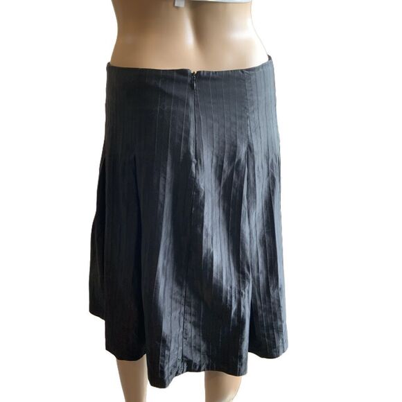 Mossimo Black Knee-Length Pleated Elastic Waistband Fairy Grunge Skirt Size 2 - Picture 7 of 13